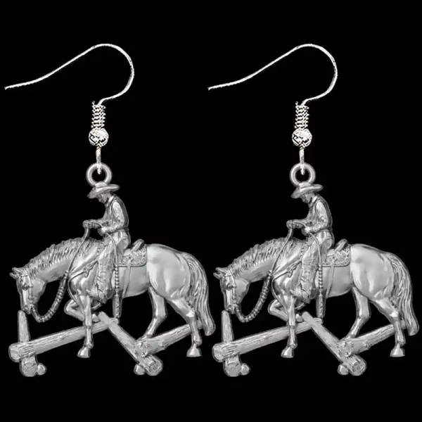 Our Trail Horse Earrings crafted in Solid Sterling Silver are the perfect luxurious gift and a bold eye-catching addition to any wardrobe.